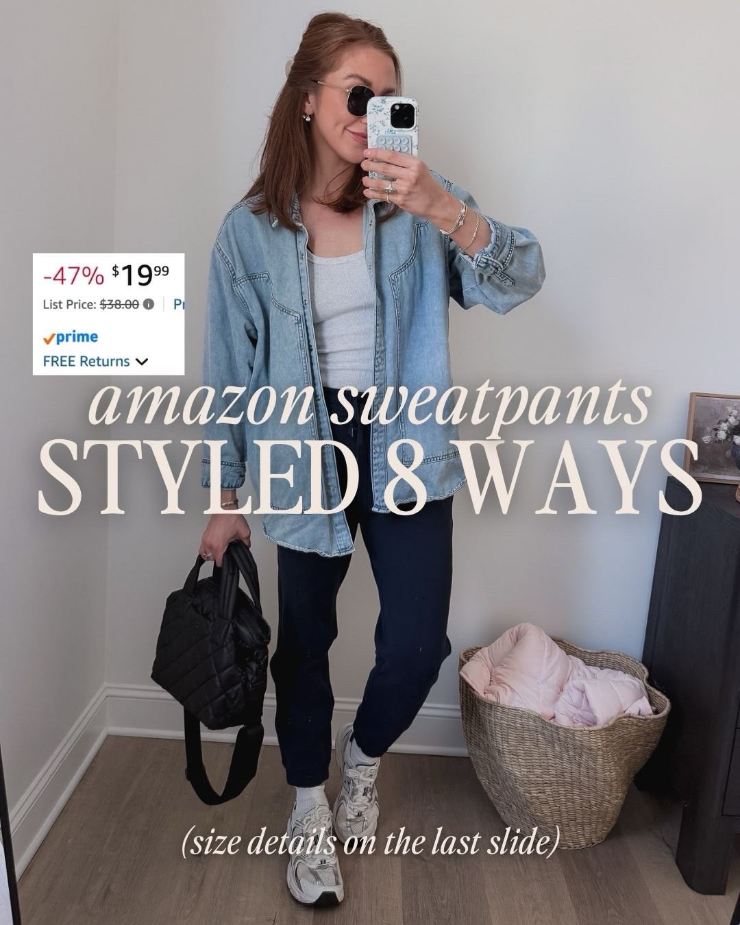 The comfiest sweatpants that are only $20, styled 8 ways! 😍 Say DETAILS for all the info! XO 

#ltkootd #amazonfashion #currentlyloving #8waystowear #4waystowear