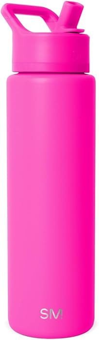 Simple Modern Water Bottle with Straw Lid | Vacuum Insulated Stainless Steel Metal Thermos | Reus... | Amazon (US)