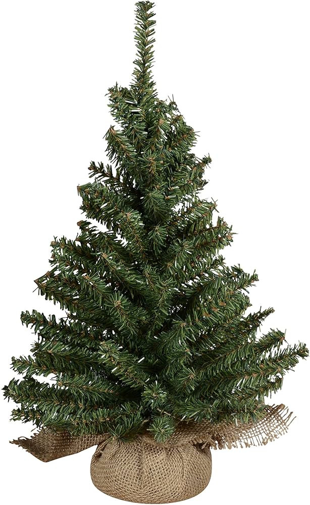 16" Christmas Tabletop Tree in Burlap Base | Amazon (US)