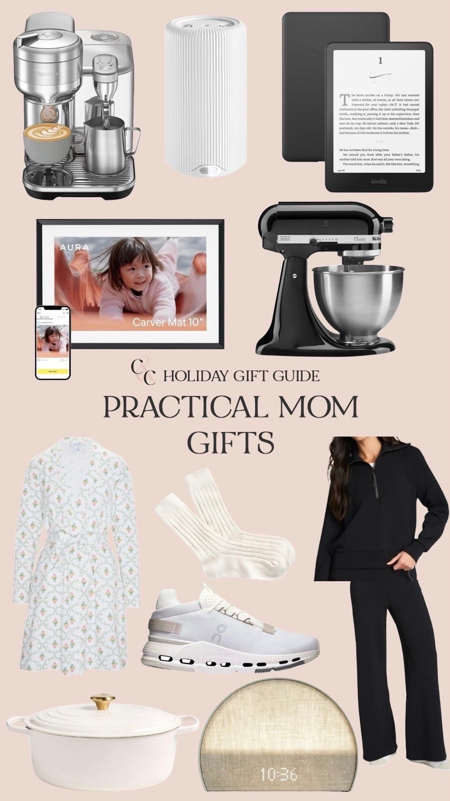 Practical mom gifts that is perfect for any mom in all walks of life! Spanx set, tennis shoes, digital frame, and more 

#LTKGiftGuide #LTKHoliday