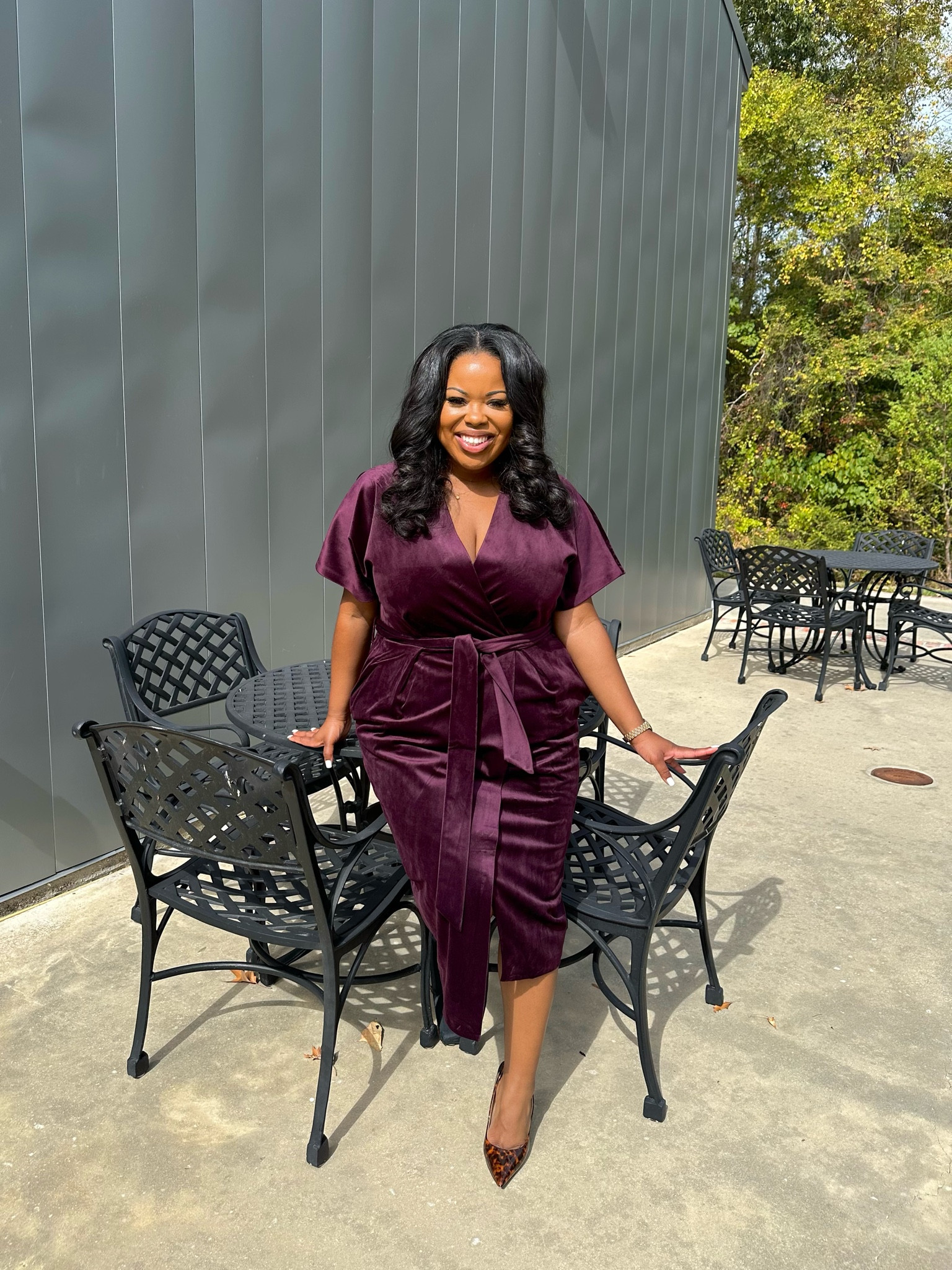 Wearing a size 14! This dress is it!! Def recommend!!  #asos #falldress #weddingguest #holidayphoto 

#LTKplussize #LTKSeasonal #LTKmidsize
