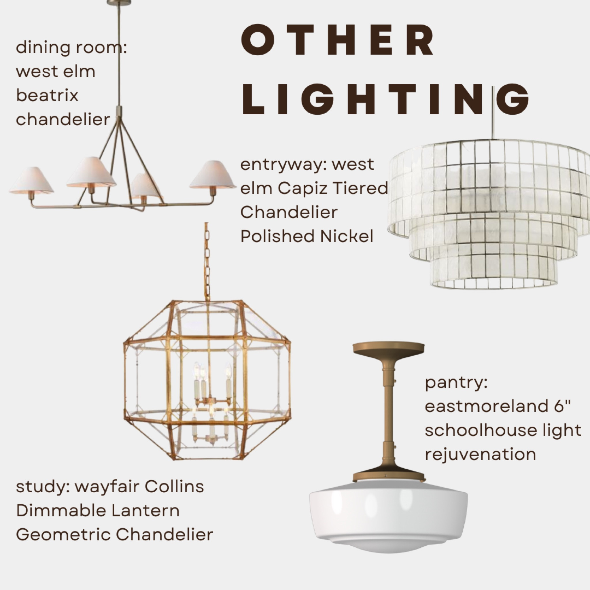 Lighting is such an important detail for your home. Do yourself a favor and make it a marathon, not a sprint. Slowly find what you want, wait for it to go on sale and buy it! Then pull a me and make your garage light box Tetris 🤣 

#LTKhome #LTKstyletip