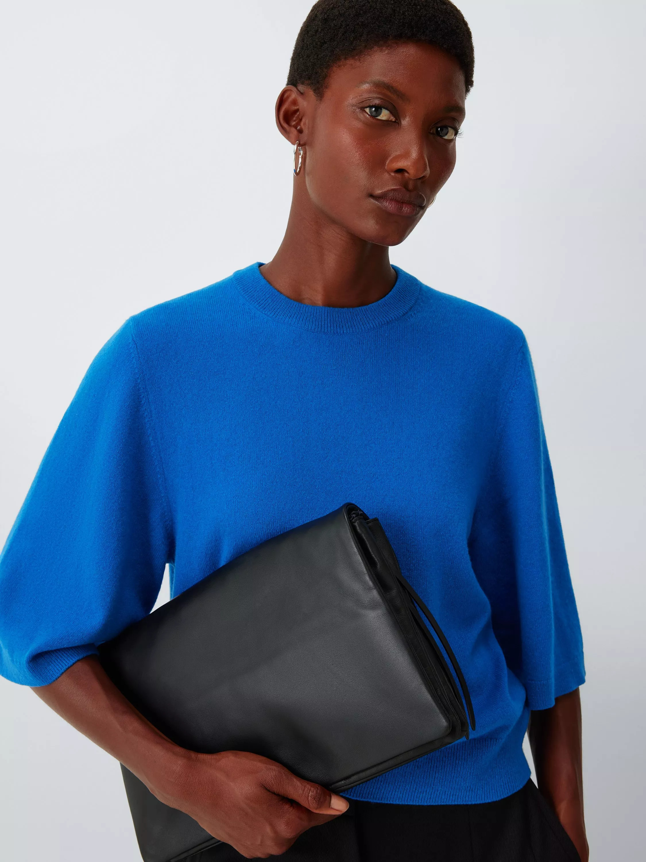 John Lewis Cashmere Half Sleeve Crew Neck Jumper | John Lewis (UK)