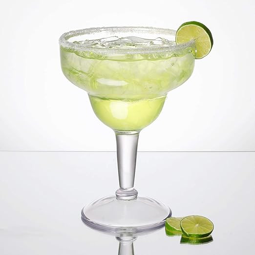 G.E.T. Heavy-Duty Shatterproof Plastic Jumbo Margarita Glasses, BPA Free, 36 Ounce | Amazon (US)