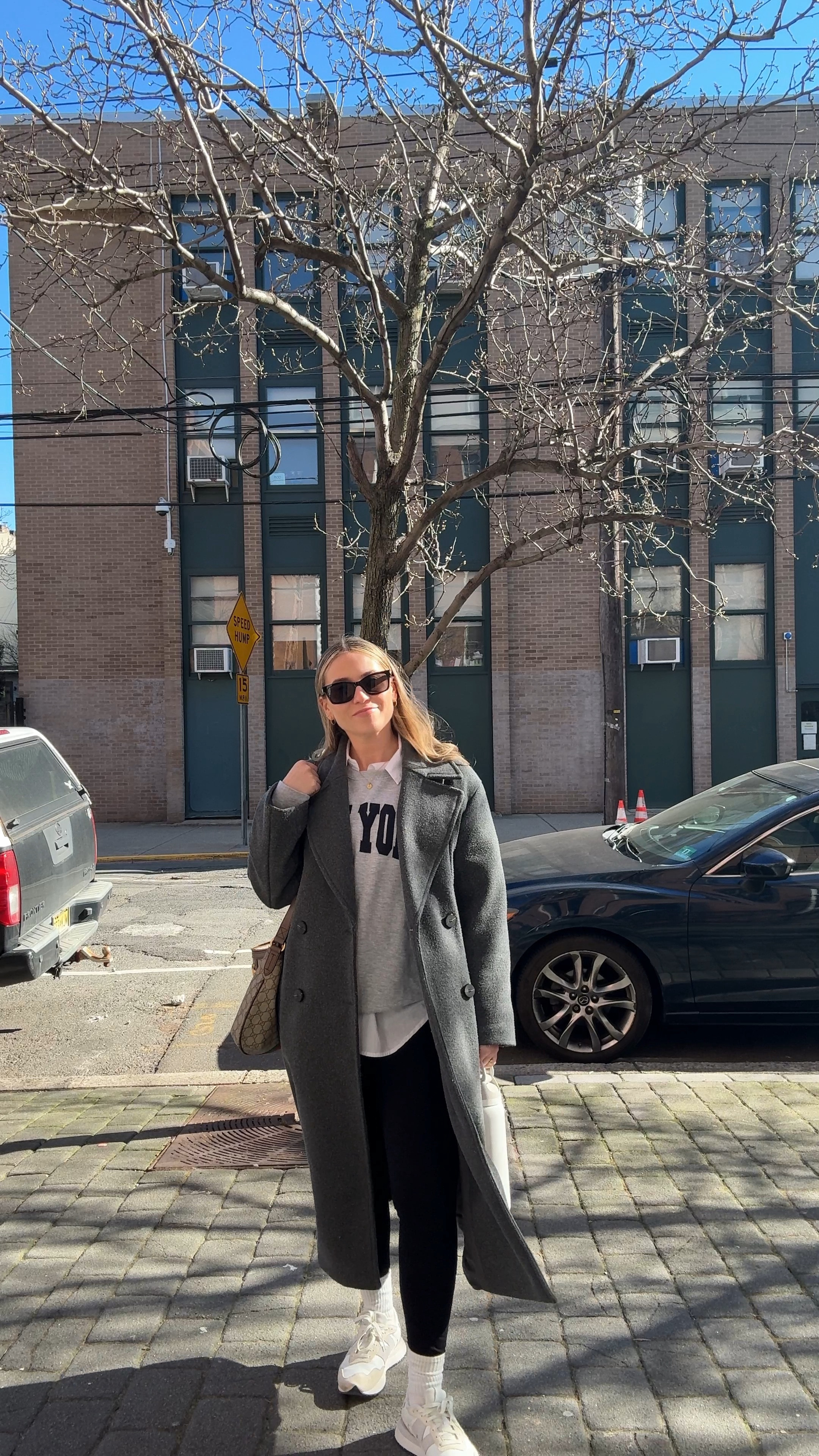 Bump friendly casual and cute coffee date outfit. Easy winter  walkable style for city dwellers 

#LTKbump #LTKVideo #LTKfindsunder100