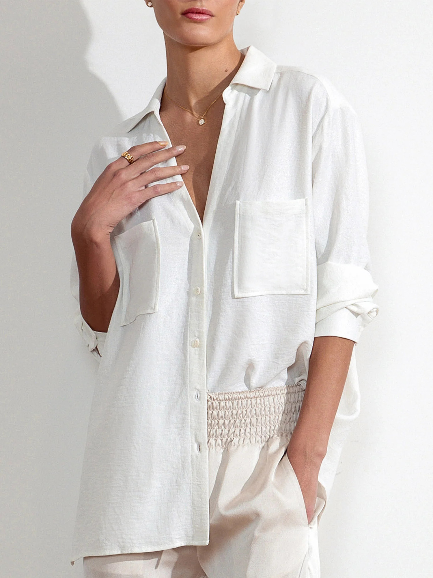 Brochu Walker | Women's River Shirt in Salt White | Brochu Walker
