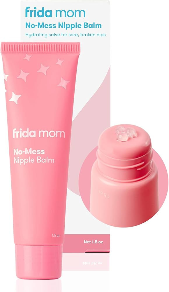 Frida Mom Nipple Cream, No-Mess Nipple Balm Moisturizer for Hydration, Gentle for Baby & Mom, 1.5... | Amazon (US)