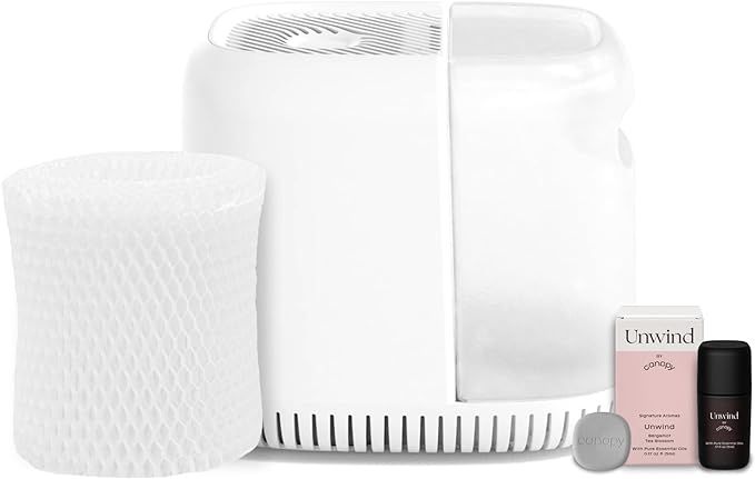 Canopy Bedside Humidifier, White Humidifier, 36 HR Run Time, 2.5L Capacity - Help Alleviate Sympt... | Amazon (US)