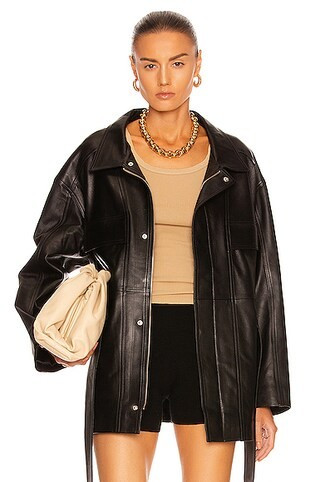 NOUR HAMMOUR Zakary Jacket in Black | FWRD 