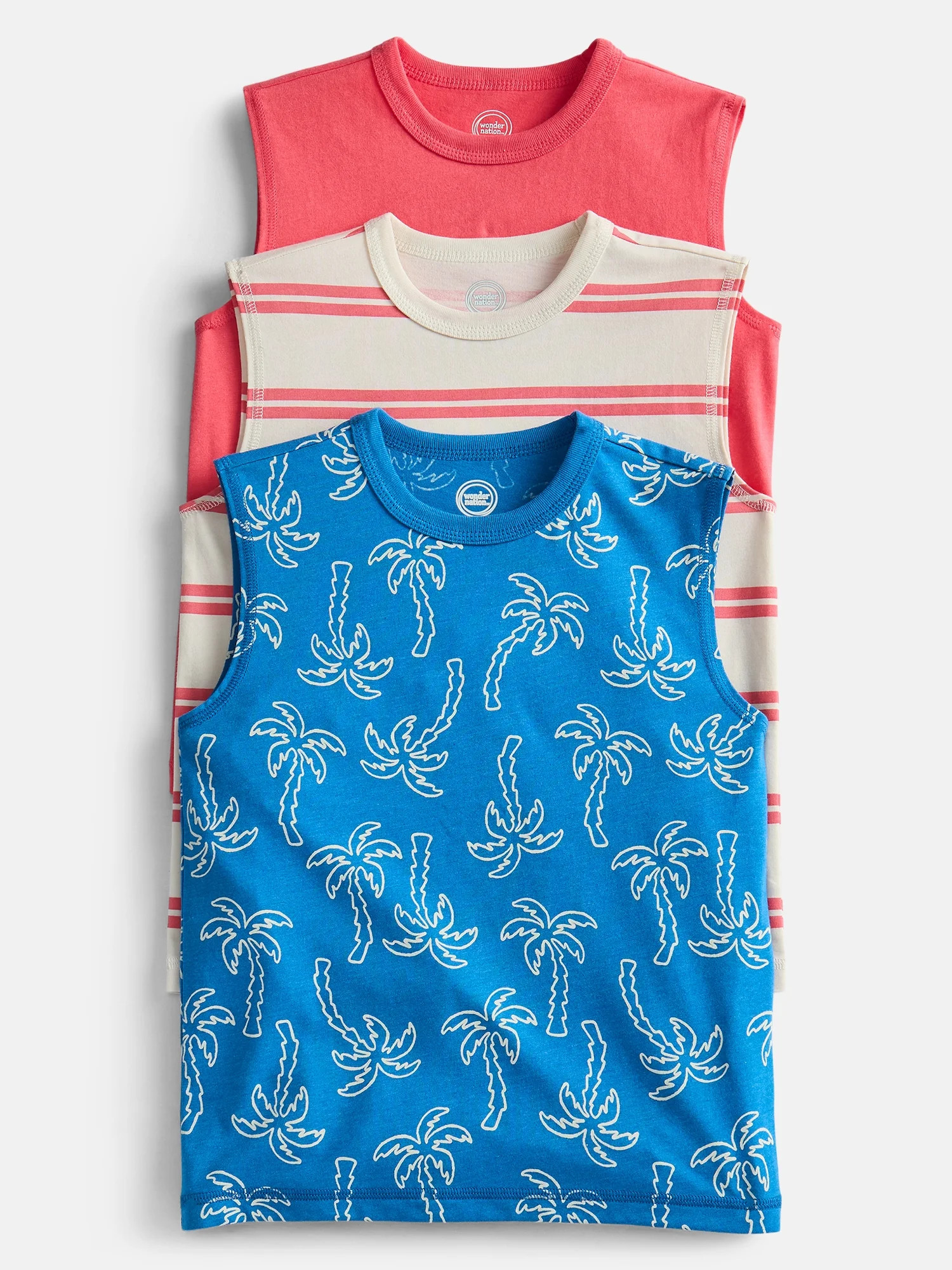 Wonder Nation Boys Tank Tops, 3-Pack, Sizes 4-10 | Walmart (US)