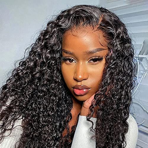 ISEE HAIR Water Wave HD Lace Front Wig Wear & Go Glueless Lace Wigs For Women No Glue 4x6 HD Lace Pre Cut Wig Human Hair Wigs Transparent Lace Closure Wigs 180% Density 24 Inch | Amazon (US)