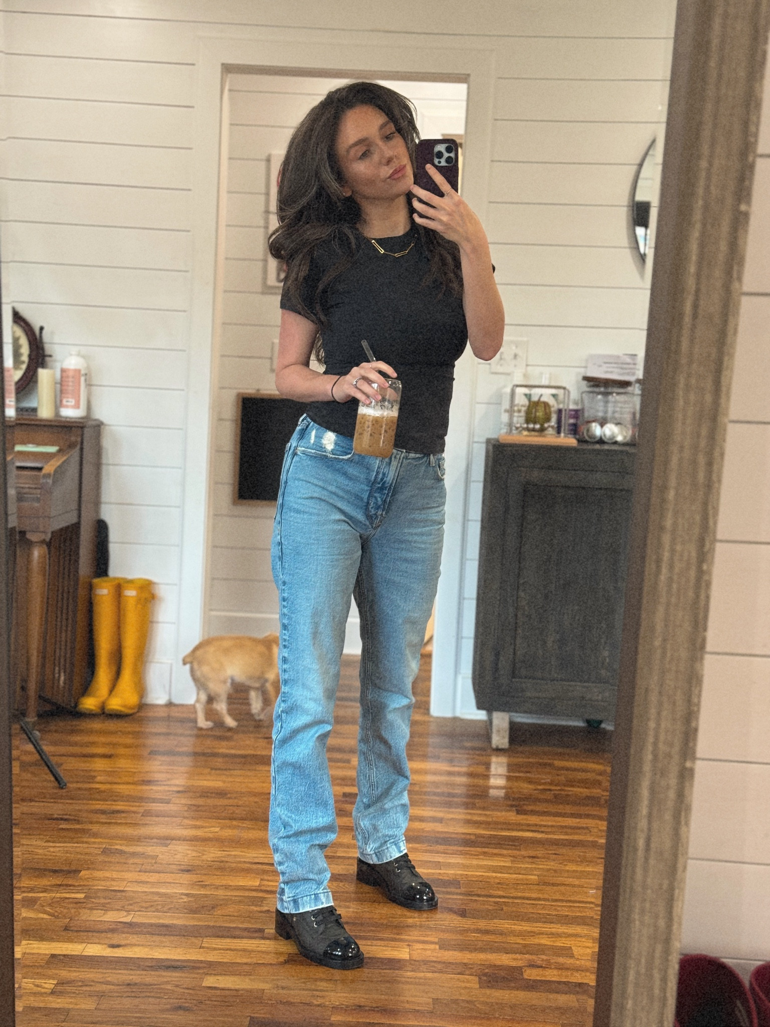 Casual Friday look - i love these straight leg jeans 

#LTKover40 #LTKfindsunder50 #LTKstyletip