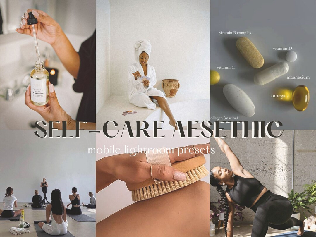 Aesthetic Mobile Presets for Self-Care Bloggers, Lightroom Presets, Natural Glow Presets, No Filt... | Etsy (US)