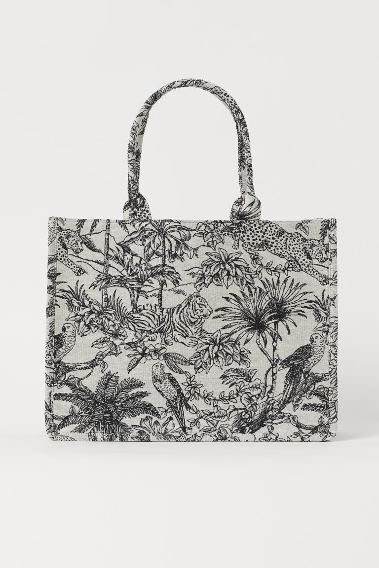 Jacquard-weave Handbag | H&M (US + CA)