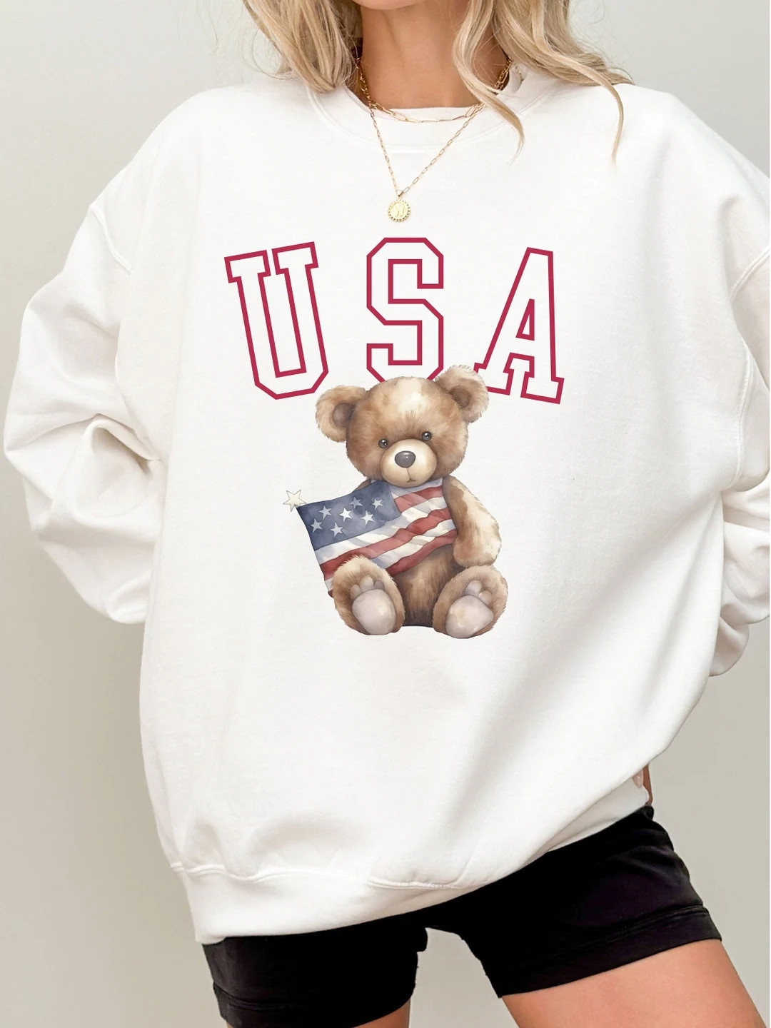 4th of July USA Sweatshirt, Fourth of July Usa Sweatshirt, 4th of July Shirt, 4th of July Usa Bea... | Etsy (US)