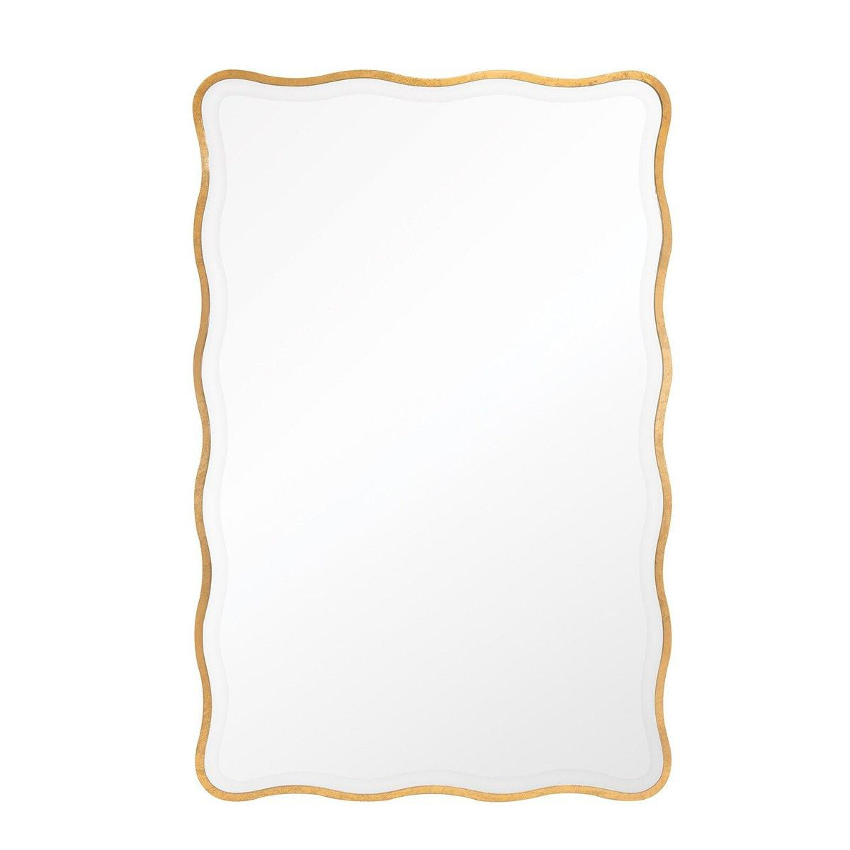 Rectangular Gilded Scallop Mirror | Shades of Light