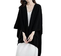 Women's Shawl Wrap Plus Size Cardigan 100% Merino Wool Poncho Cape Fall Winter Open Sweater Coat | Amazon (CA)