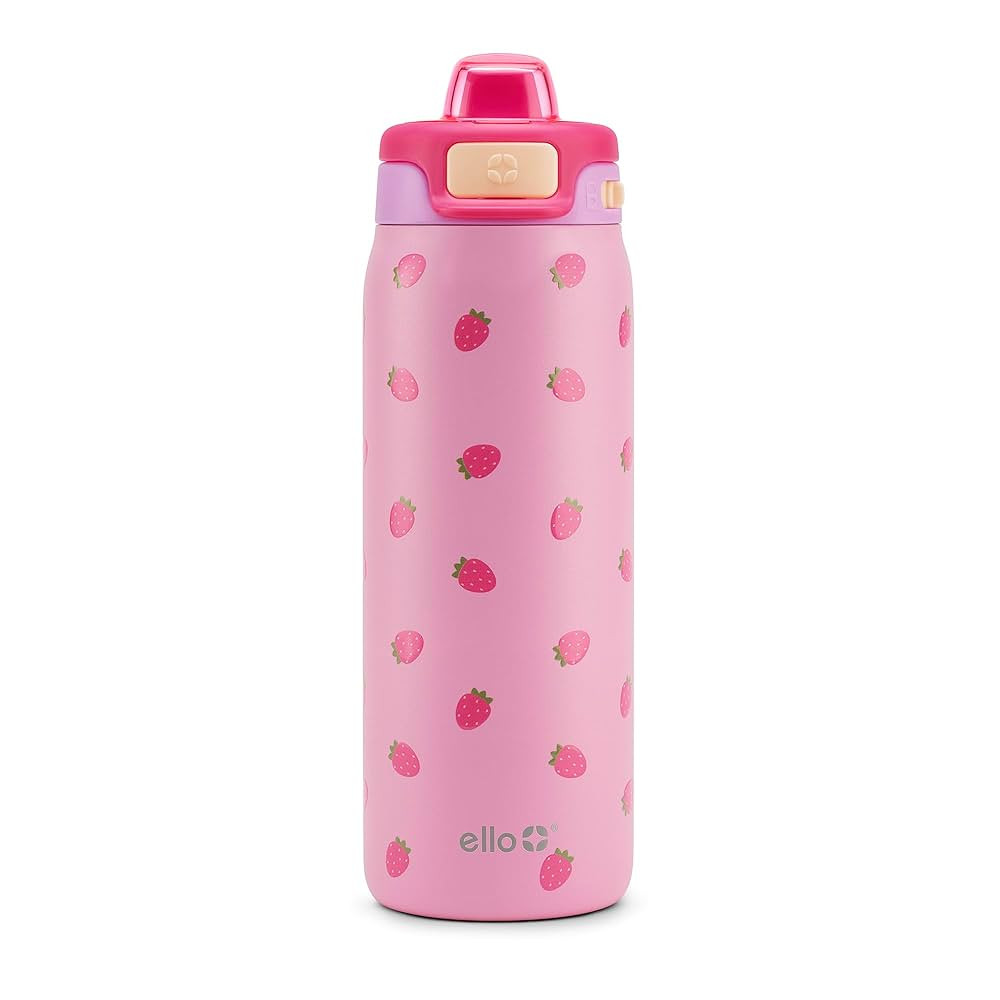 Ello Kids Pop & Fill 18oz Stainless Steel Water Bottle with Quick Fill Technology, Double-Wall Va... | Amazon (US)