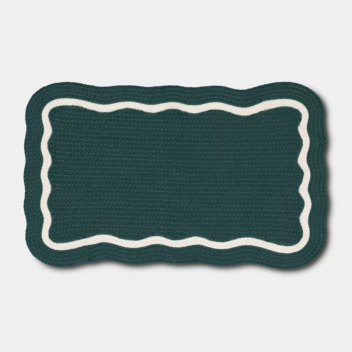 1'8"x2'10" Braided Scallop Rug - Threshold™ | Target