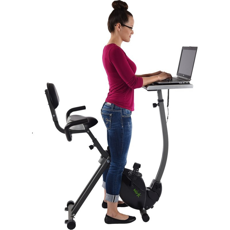 Stamina WIRK Ride Exercise Bike Workstation and Standing Desk | Academy Sports + Outdoors