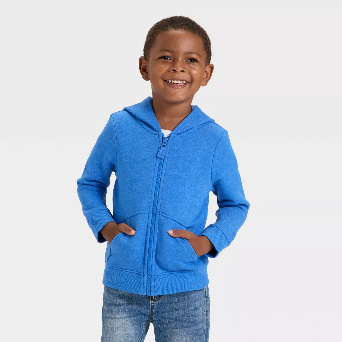 Toddler Boys' Fleece Zip-Up Hoodie Sweatshirt - Cat & Jack™ | Target
