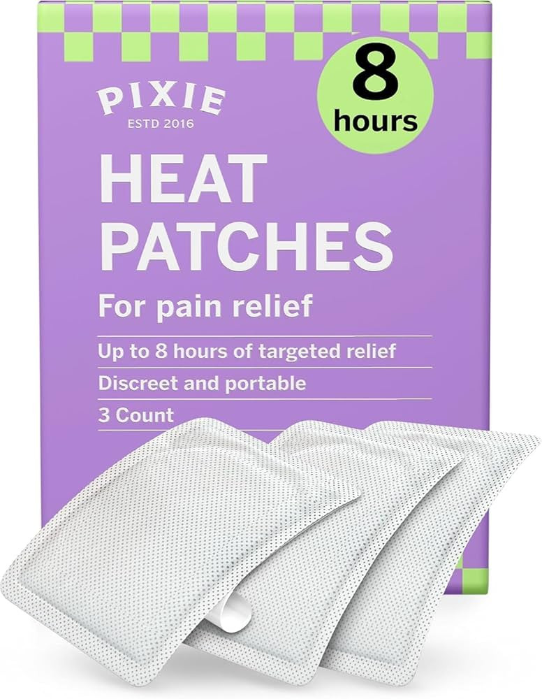 Pixie Period Cramps Menstrual Pain Relief Heat Patches - Lower Abdominal & Back Ache Therapy - Na... | Amazon (US)
