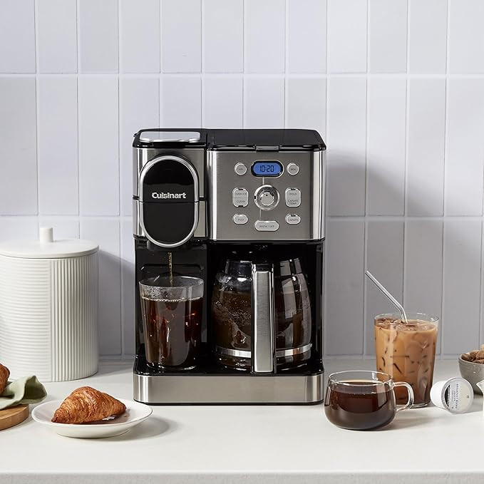 Cuisinart Coffee Maker, 12-Cup Glass Carafe, Automatic Hot & Iced Coffee Maker, Single Server Bre... | Amazon (US)
