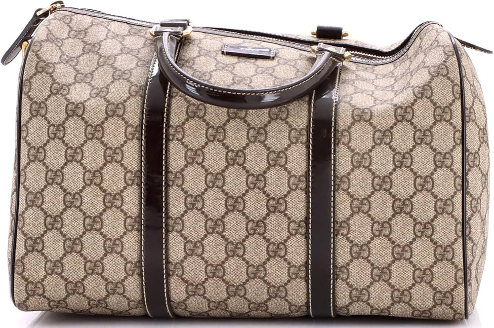 Amazon.com: Gucci, Pre-Loved Joy Boston Bag GG Coated Canvas Medium, Brown : Amazon Luxury | Amazon (US)