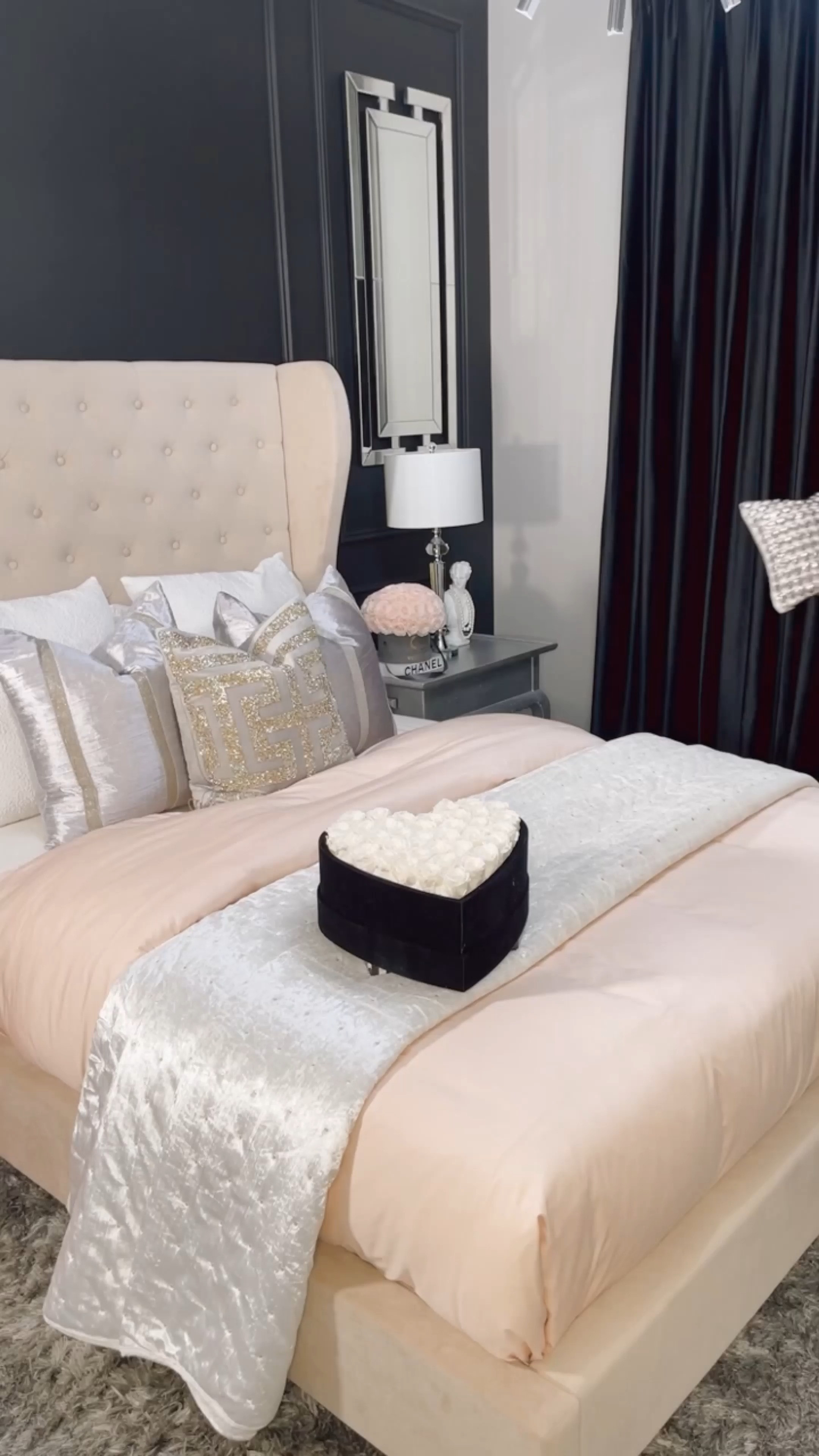 This cozy-chic setup is all about soft blush tones, luxe textures, and timeless neutrals 🤍 From the tufted bed to the plush bedding and elegant accents, every piece makes the space feel warm, elevated, and hotel-worthy.

Perfect inspiration if you’re refreshing your bedroom or looking to create a calm, stylish retreat 🛏️

👉 Shop all my bedroom finds on LTK,  everything is linked and budget-friendly with high-end vibes.

#LTKhome #LTKbedroom #BedroomInspo 

 #LTKgrwm #LTKActive #LTKHome