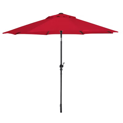 Caribbean Joe 9' Steel Umbrella Canopy - Garnet Red | Target