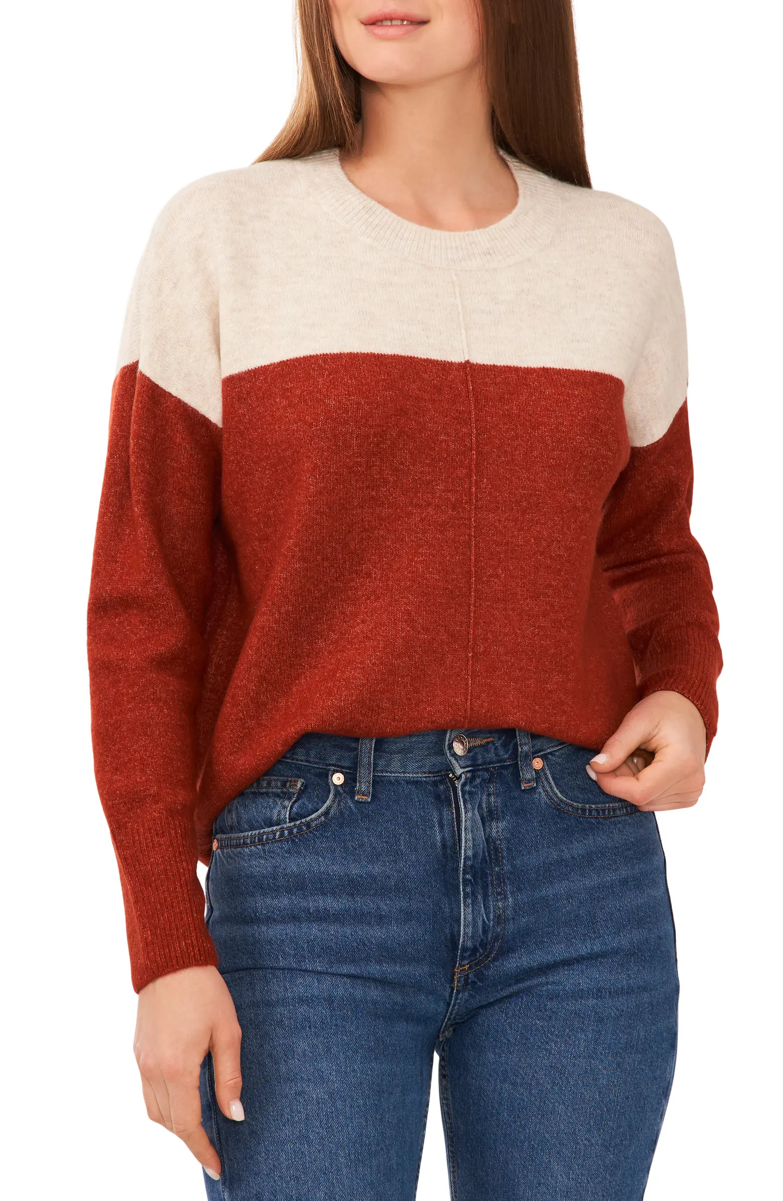 Extend Shoulder Colorblock Sweater | Nordstrom