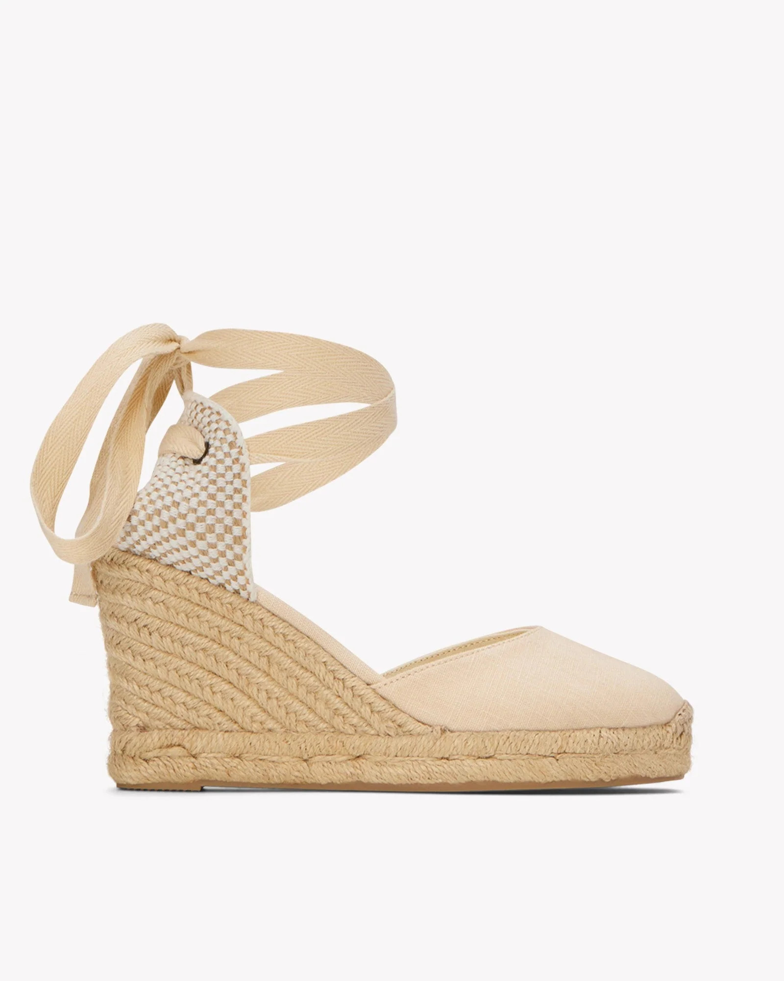 Womens_Espadrilles_The Marseille Wedge_Linen Colors_La Concha Ivory | Soludos