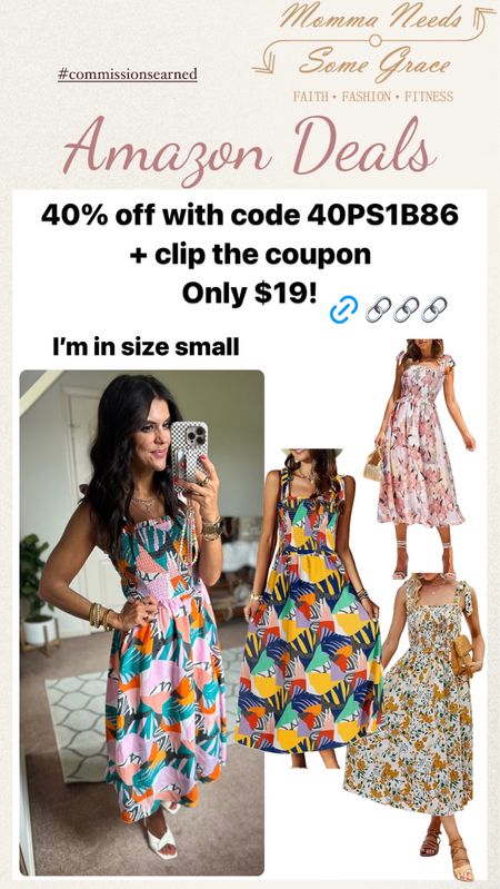 Amazon dress on promo deal! I’m in size small 

#LTKStyleTip #LTKSaleAlert #LTKFindsUnder100