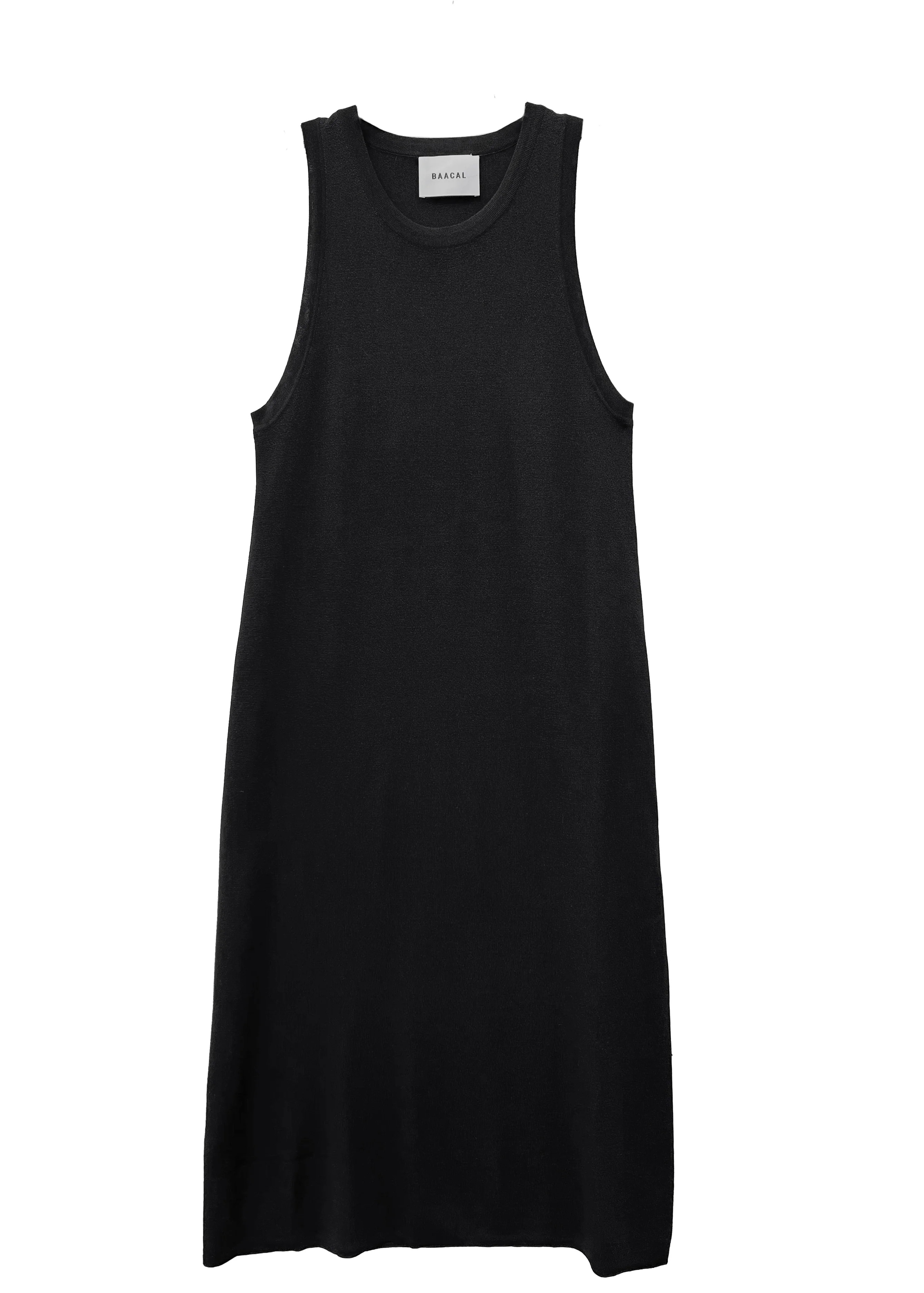 Tilda Sleeveless Knit Shift Dress with Slit | BAACAL Limited, LLC