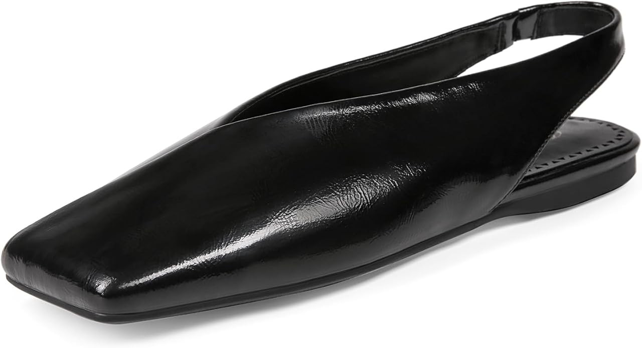 Women's Slingback Flats Fashion Comfortable Casual Work Flats for Women Elegant Square Toe Shoes | Amazon (US)