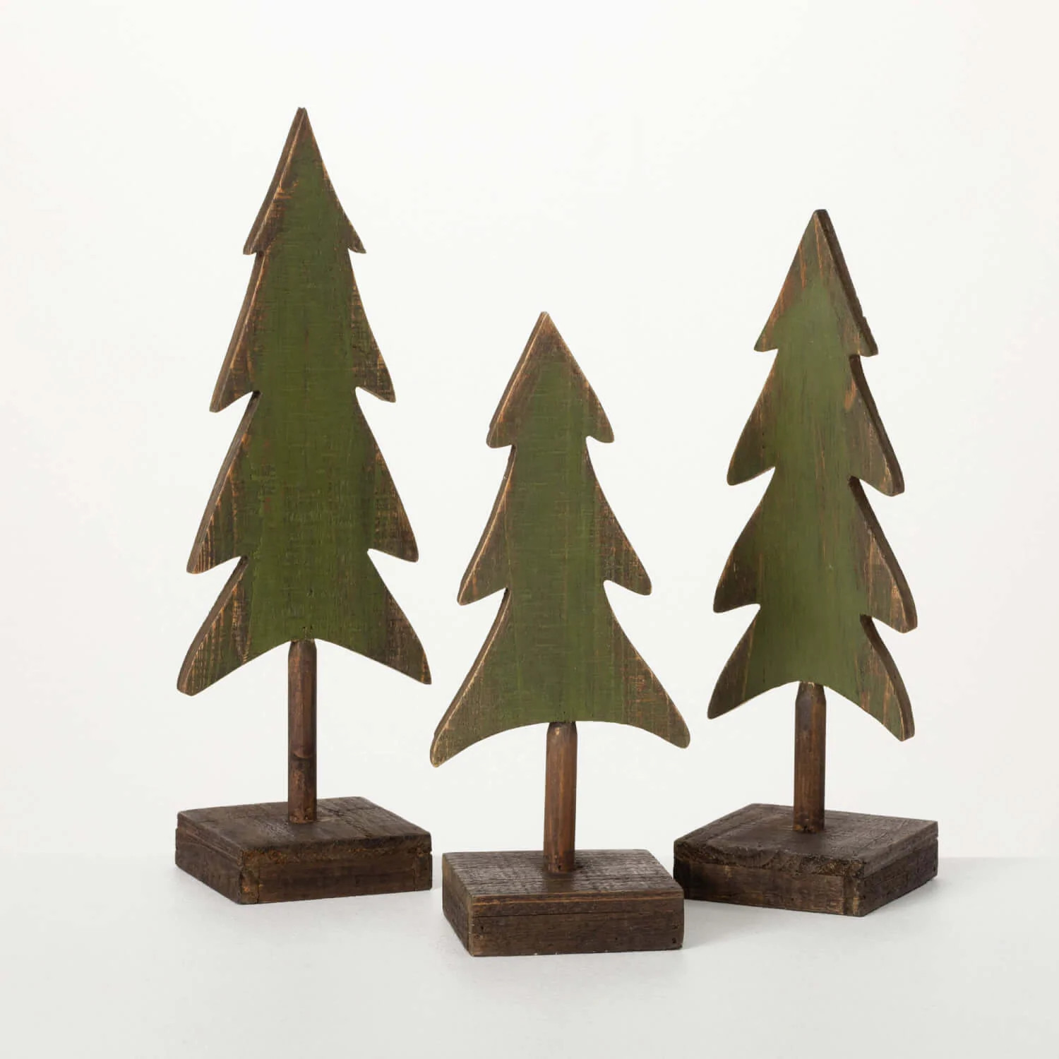 Wood Tabletop Evergreen Tree, Three Size Options | The Nested Fig