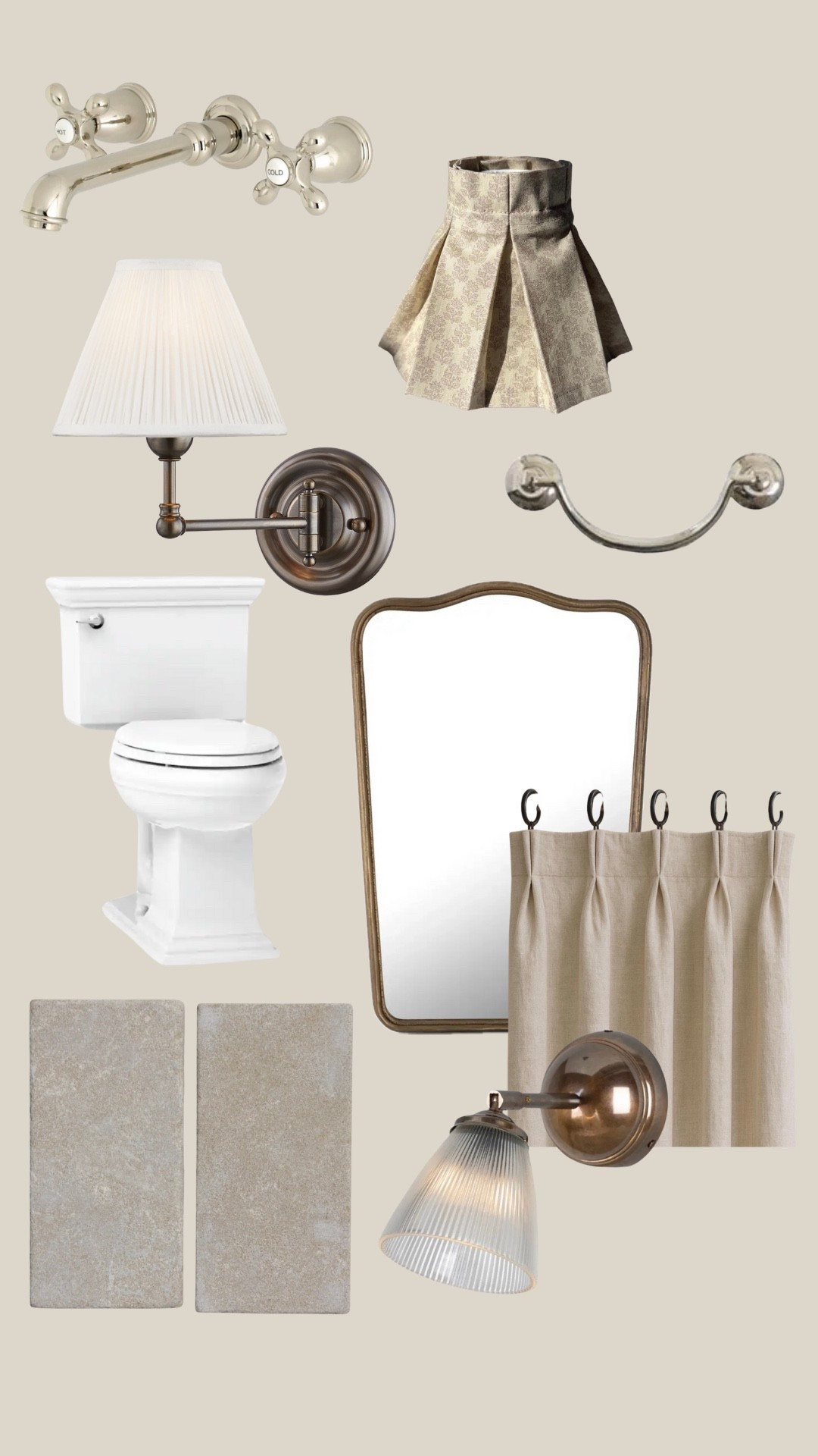 Our powder bath sources so far here’s what I’m using. Still can’t decide between the sconces because one is on backorder. I am not able to source the hardware handmade from Etsy, designer mirror, Kohler, toilet, limestone flooring.

#LTKHome #LTKSaleAlert