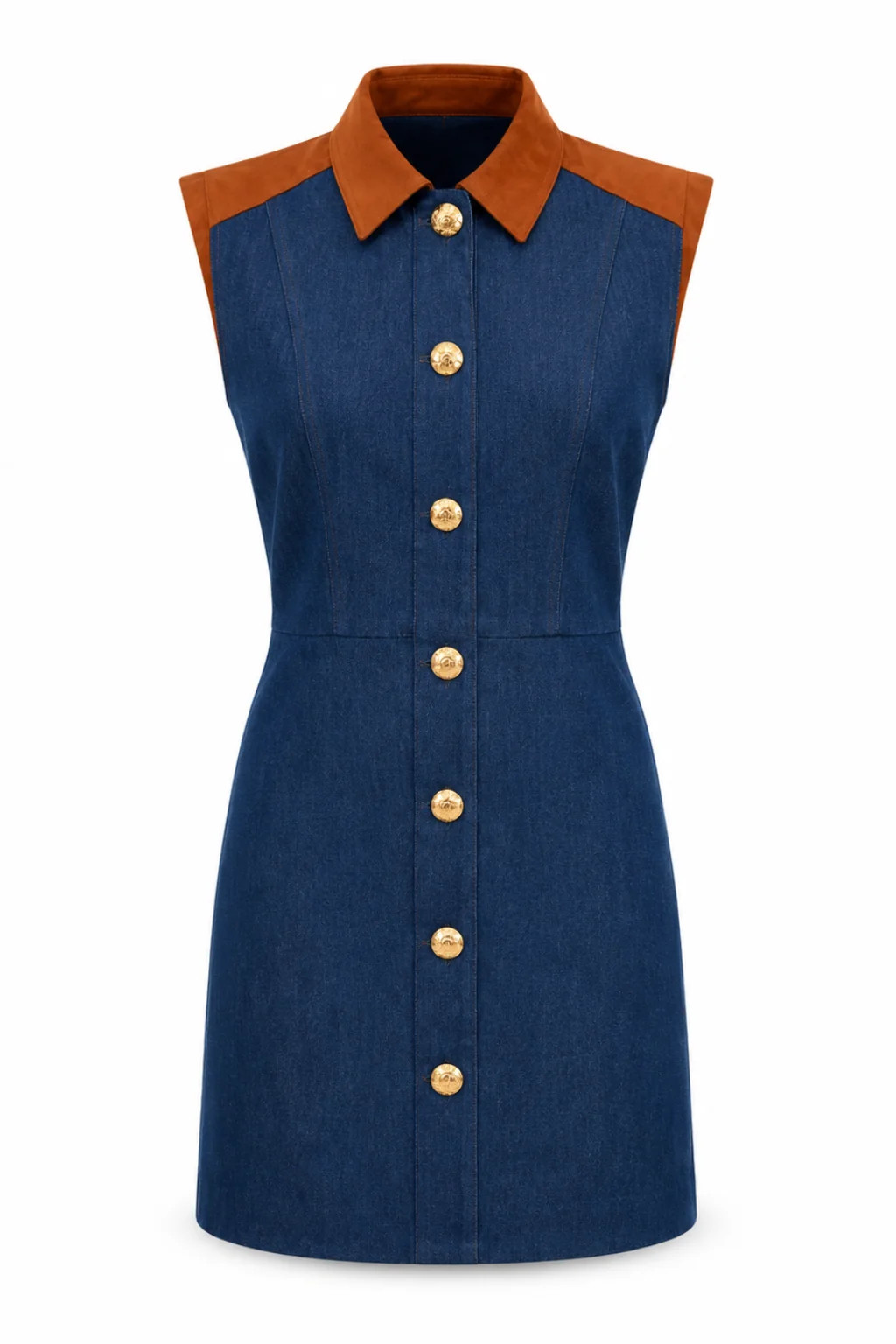 Jones Denim Mix Mini Dress | Anna Cate Collection