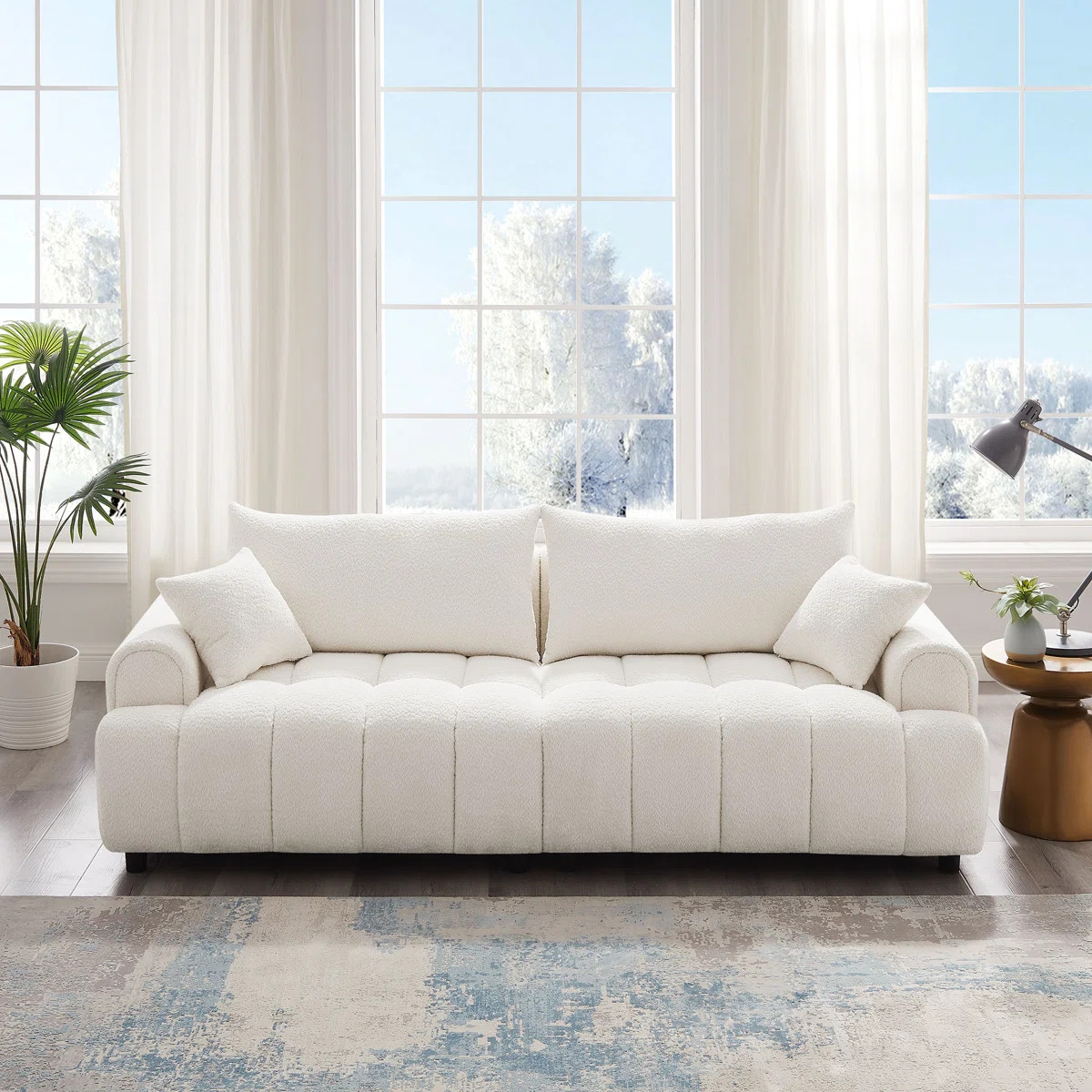 Perona 90'' Luxury Modern Tufted Boucle Sofa | Wayfair North America
