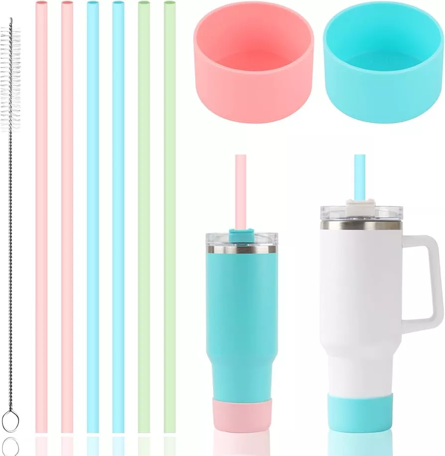 5Pcs Silicone Straw Topper 6 Pack … curated on LTK