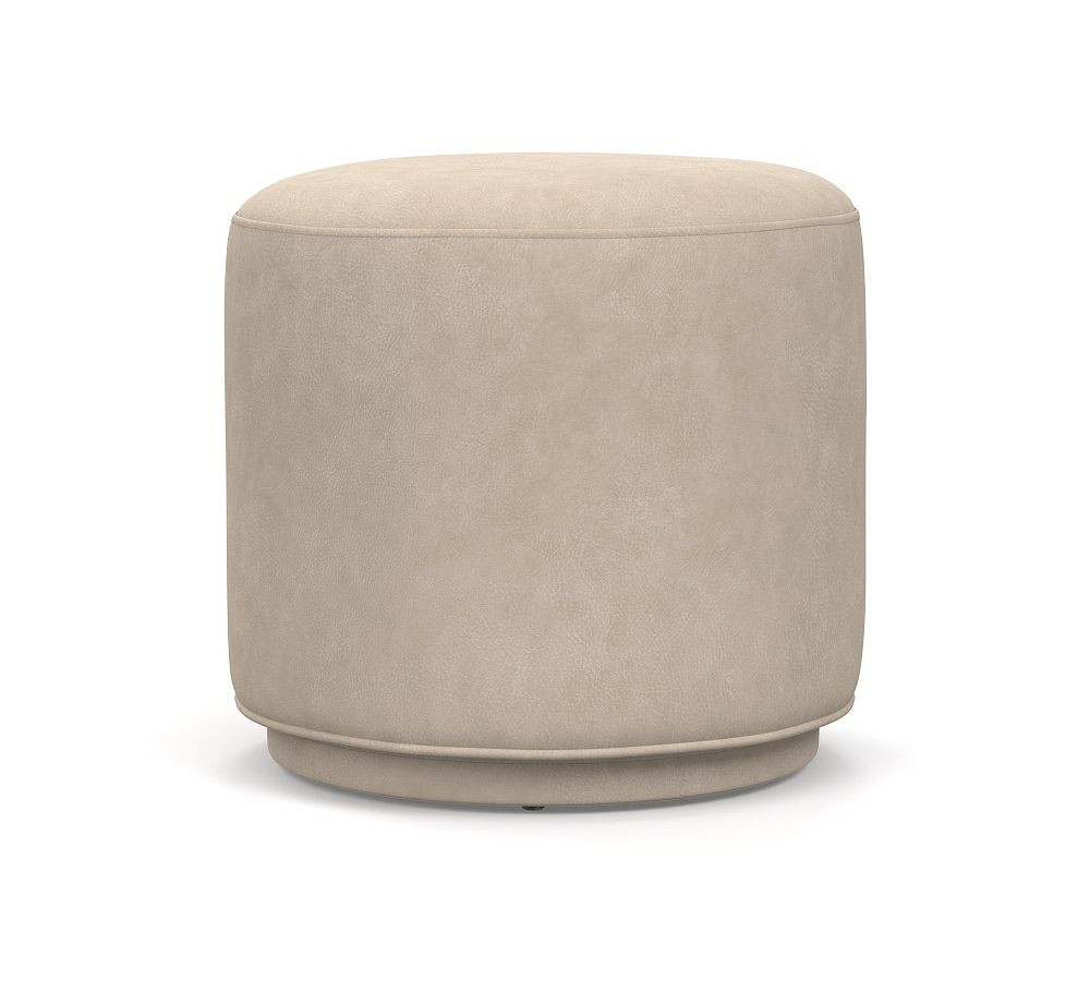 Jake Leather Swivel Stool | Pottery Barn (US)