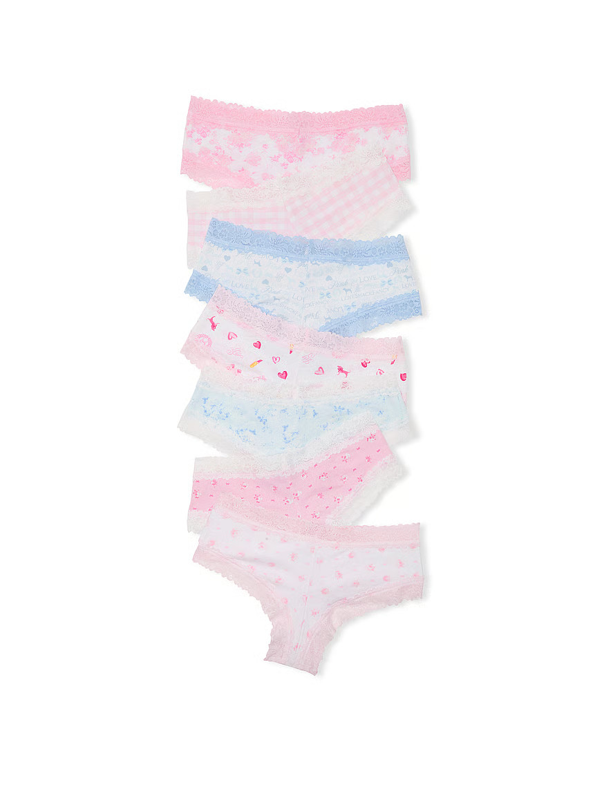 Buy PINK x LoveShackFancy 7-Pack Cheeky Panties, Love Notes Pack - Order Panties online - Victori... | Victoria's Secret (US / CA )