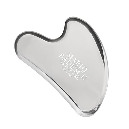 Mario Badescu Stainless Steel Gua Sha, Durable Non-Porous Facial Massage Tool for Contouring, Tension Relief & Smoother-Looking Skin | Amazon (US)