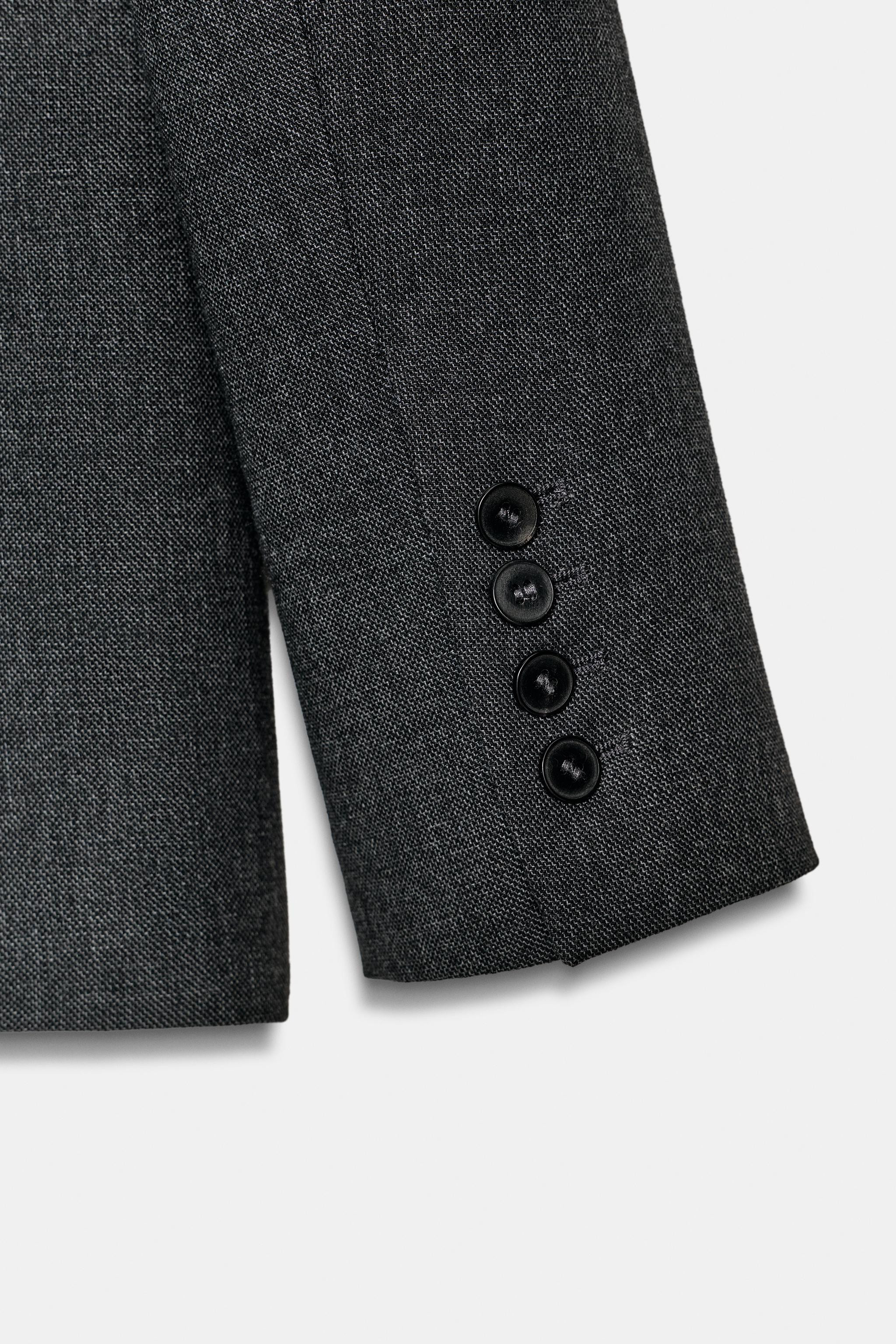 FITTED BLAZER WITH FAUX FUR COLLAR ZW COLLECTION | Zara US