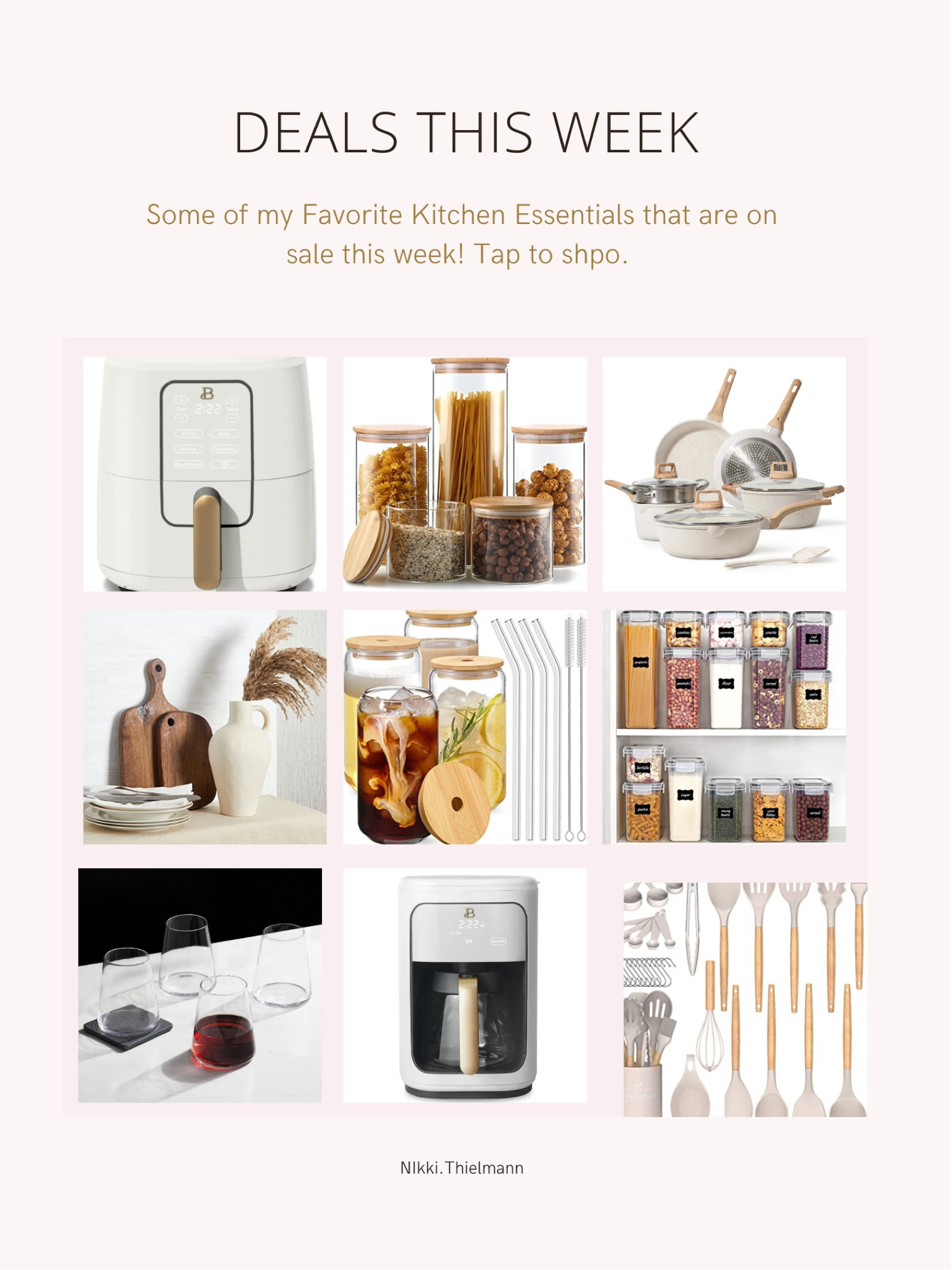 Some of my favorite Kitchen Essentials on Sale Right now! These would also make great Mother’s Day gifts for anyone that loves to cook! 

Kitchen Essentials. Kitchen Deals. Kitchen Accessories. Mothers Day. Mothers Day Gifts. Cooking. Wine Glasses. Baking. Home Essentials. kitchen Deals. Home Deals.

#LTKGiftGuide #LTKunder50 #LTKsalealert