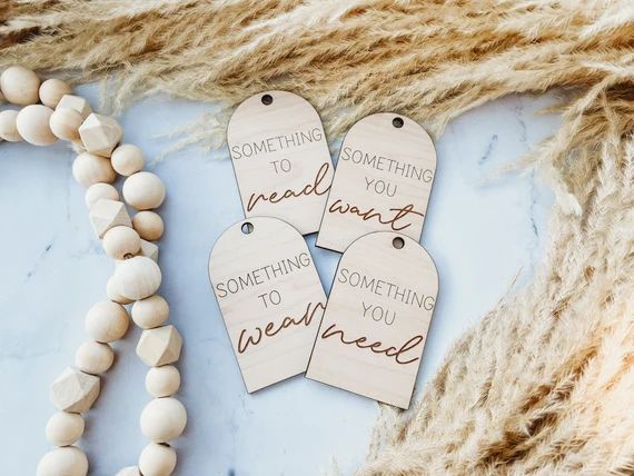 Minimalist Gift Tags | Christmas Gift Tags | Engraved Wooden Tags | Boho Christmas | Mindful Gift... | Etsy (US)