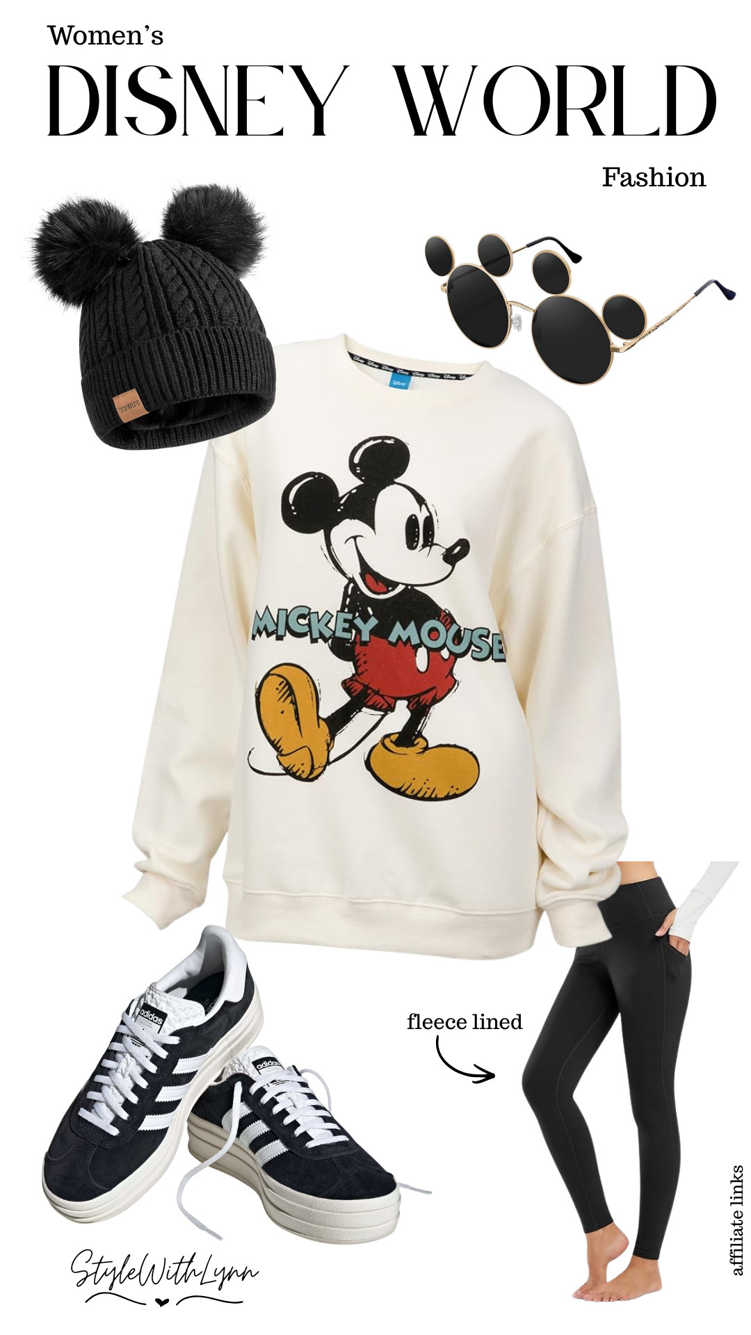 This cozy Disney World outfit is perfect for chilly park days or early mornings at the resorts. The fleece-lined leggings keep you warm without overheating, the classic Mickey sweatshirt adds timeless Disney style, and the beanie and sneakers make it comfy enough for all-day walking. Cute, cozy, and practical, my favorite combo for winter Disney trips.

Shop the full cold-weather Disney look here!

#amazonfinds #disneyworld #disneyland #disneyoutfits
  




women’s disney world outfit, cold weather disney outfit, winter disney world outfit women, cozy disney outfit, disney world winter fashion, mickey mouse sweatshirt outfit, fleece lined leggings disney outfit, disney park winter outfit, casual disney world outfit women, disney travel outfit winter, disney world outfit inspiration, comfortable disney park outfit, women’s disney fashion winter, disney world cold weather style 

 #LTKootd #LTKSeasonal #LTKTravel