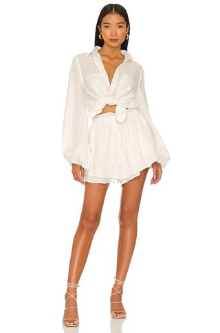 Sancia Jacinta Shirt in White from Revolve.com | Revolve Clothing (Global)