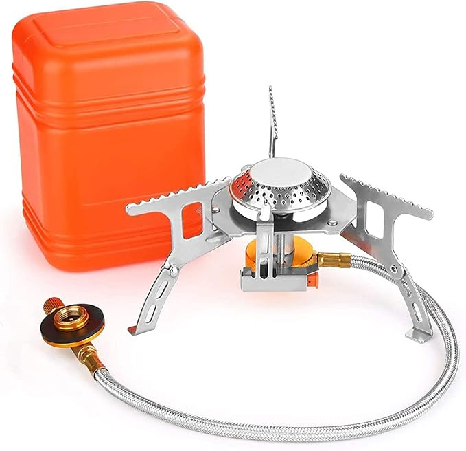 CKIECK Outdoor Camping Hiking Foldable Gas Stove Furnace Portable Split Stove Burner | Amazon (US)