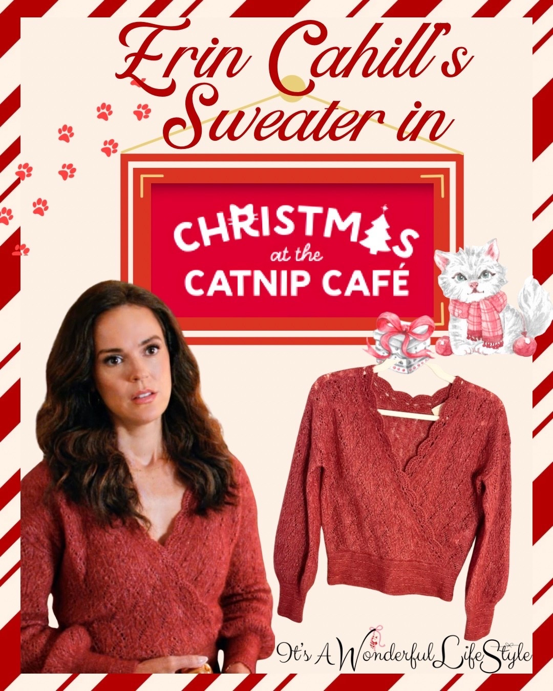 🎄🐾 Snag Erin Cahill’s purr-fectly cozy Christmas sweater from “Christmas at the Catnip Café” — guaranteed to make your holiday style feline extra festive!

#LTKCyberWeek #LTKHoliday #LTKSeasonal